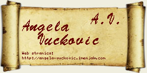 Angela Vučković vizit kartica